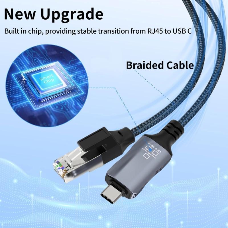 Cavo rete velocità da USB C a  - Braided Line recensione e prezzo