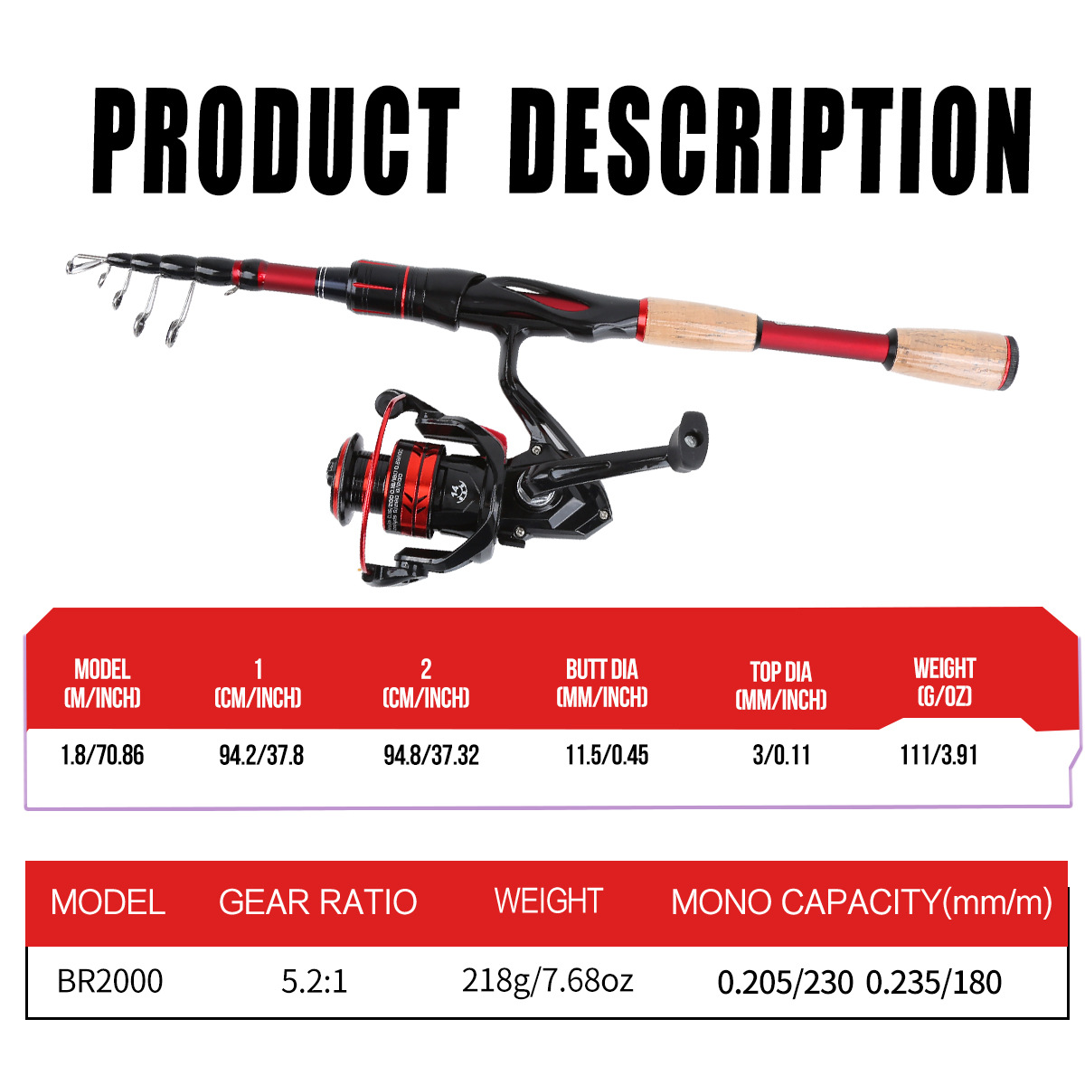 Canna da Pesca Telescopica in  - Fishing Line Box recensione e prezzo