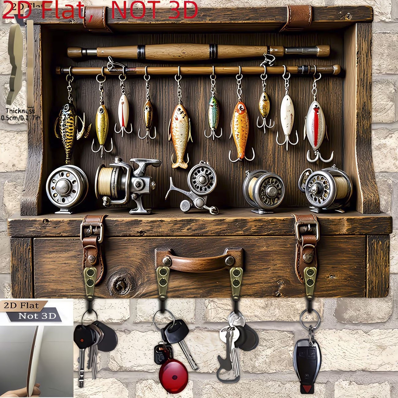 Portachiavi Vintage a Forma di - Fishing Line Spool recensione e prezzo